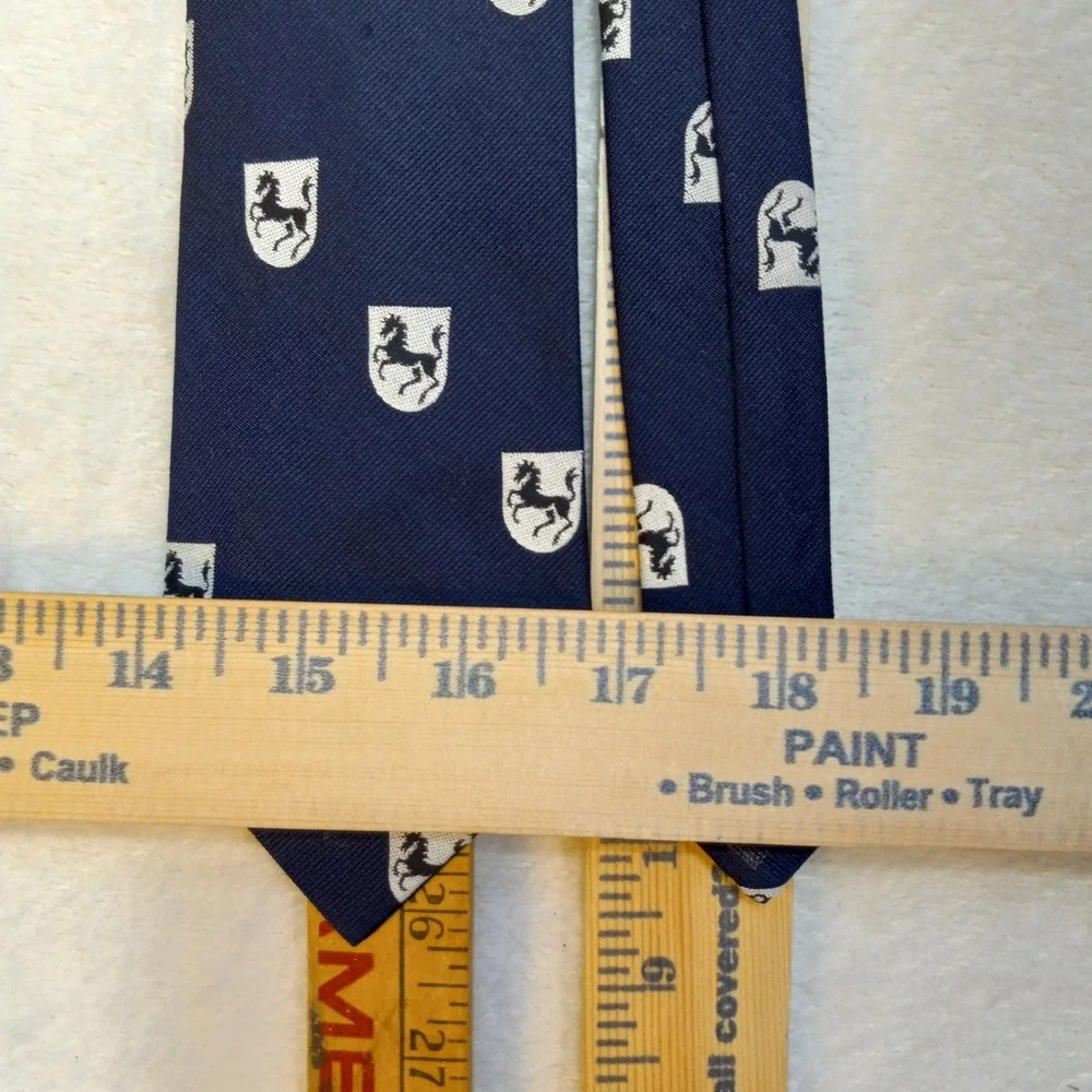 Horse Racing Equestrian Derby Prancing Necktie Silk Blue Vani-Ties Louisville KY